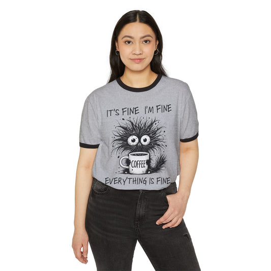 Funny Coffee Lover Ringer T-Shirt