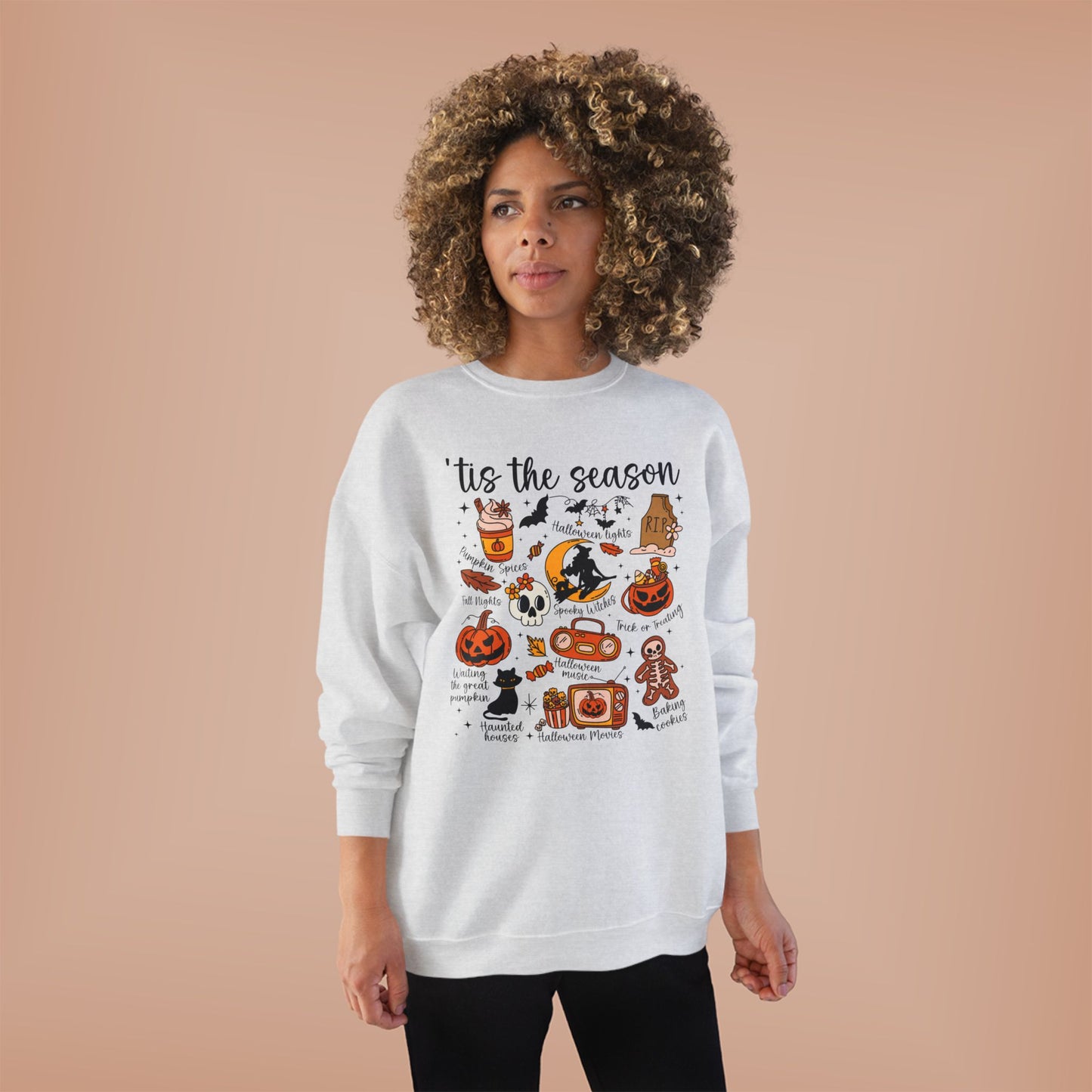 Cozy Halloween Crewneck Sweatshirt