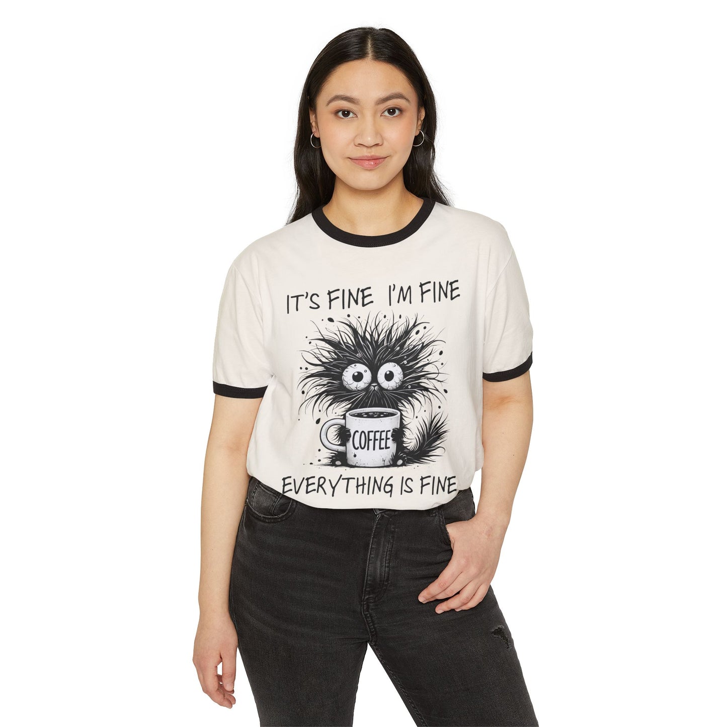 Funny Coffee Lover Ringer T-Shirt