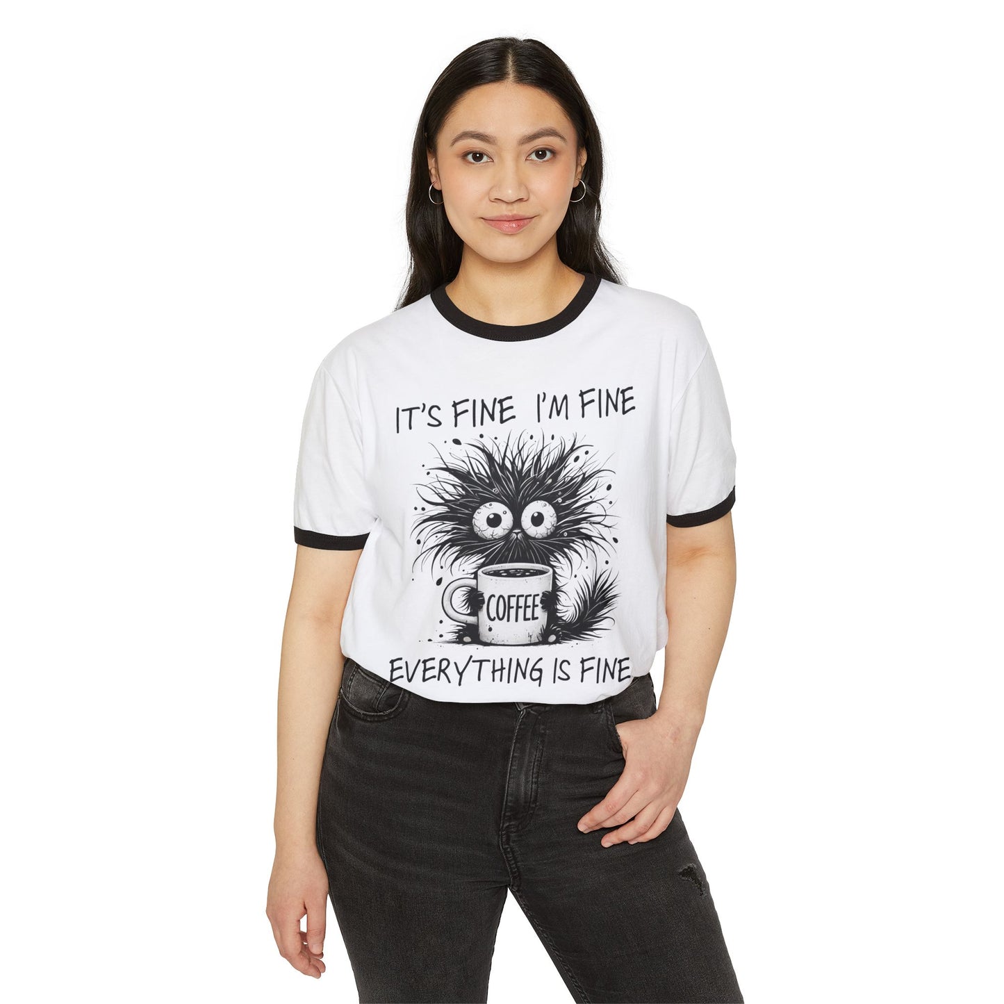 Funny Coffee Lover Ringer T-Shirt