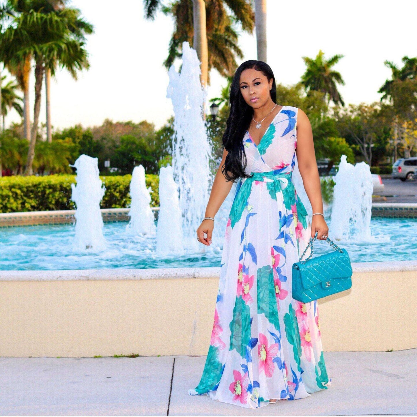 Floral Sleeveless Dress