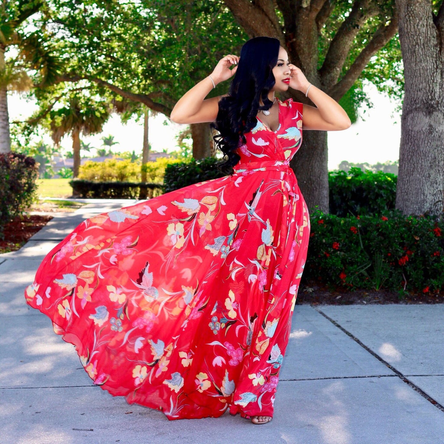 Floral Sleeveless Dress
